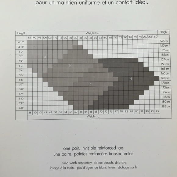 Calvin Klein Zero Waistband Comfort Control Top Pantyhose Tights - Picture 6 of 6